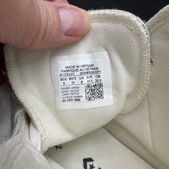 Converse Chuck Taylor All Star High Western Embroidery, Size M8, W10 WORN ONCE - Picture 9 of 9